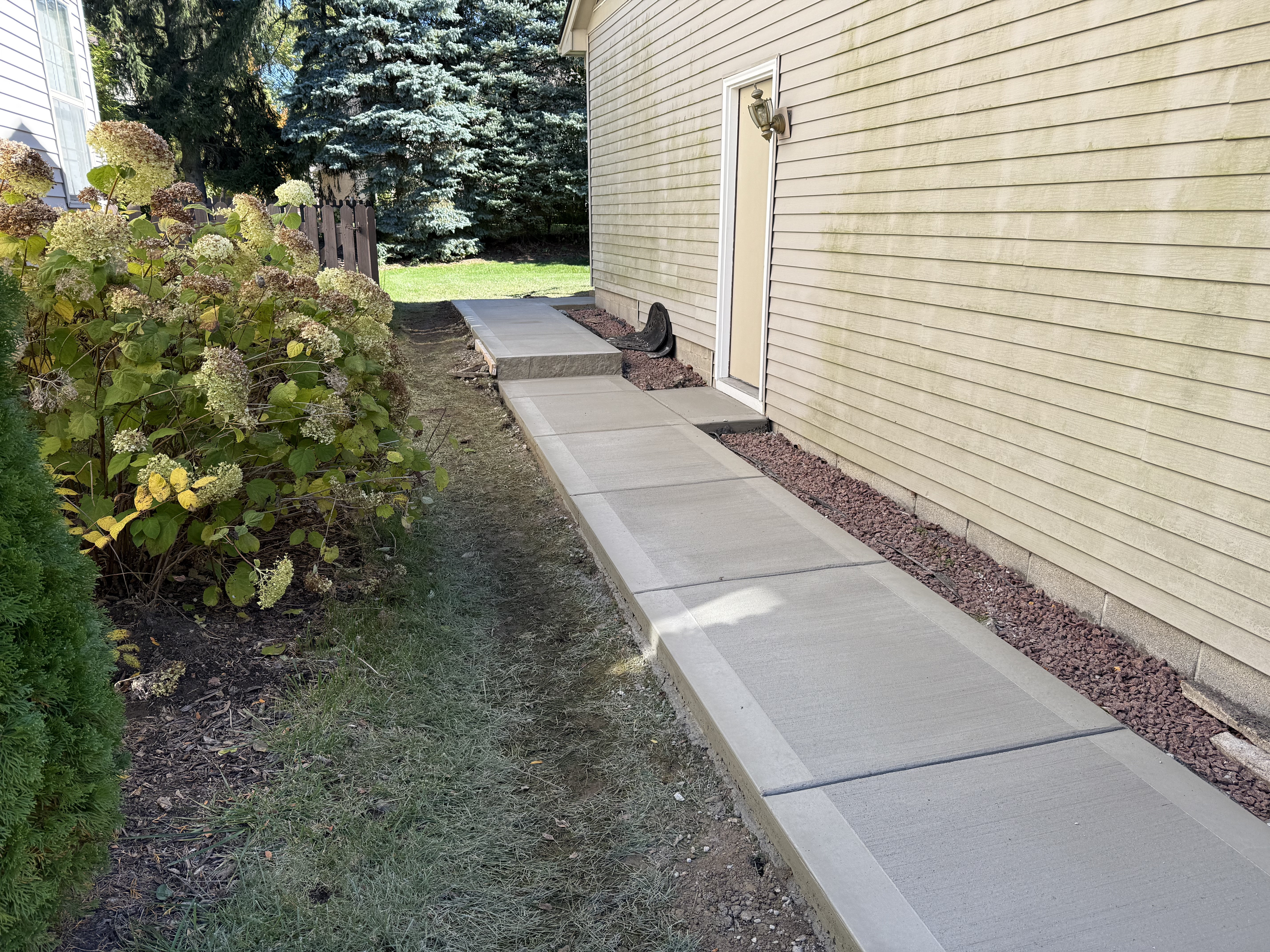 Concrete walkway project